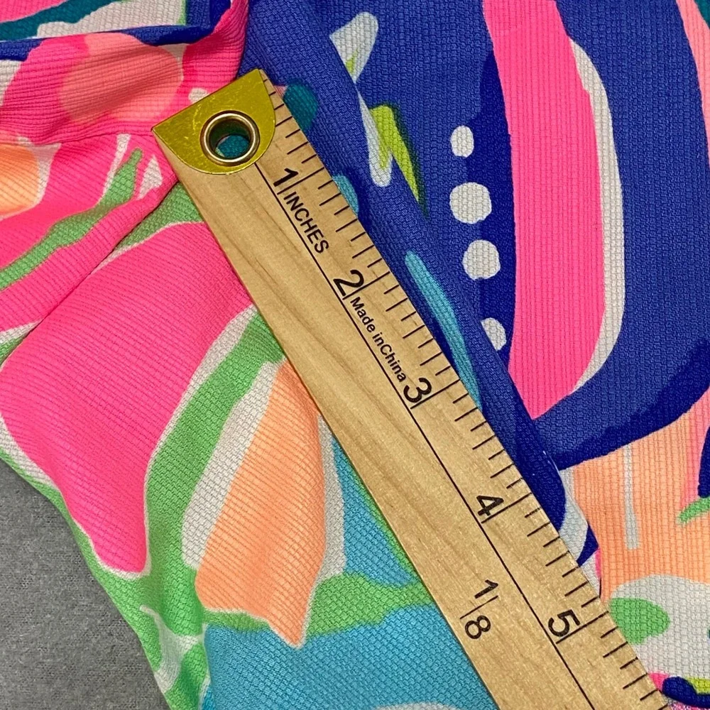 Lilly Pulitzer Women's 4 Buttercup Scallop‎ Hem Shorts Floral Tropical Pink Blue